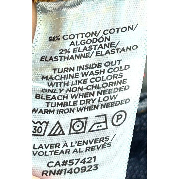 LOFT Curvy Skinny Mid Rise Women Jeans Size 10 30 Blue Slim Stretch Denim Jeans - Picture 12 of 12